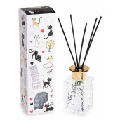 Set 2 parfumuri camera cu betisoare aroma Vanilie, Chihlimbar si Lemn Santal 6,5 x 6,5 x 24 H, 120 ml