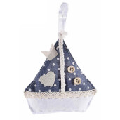 Set 2 barcute textil cu granule parfumate aroma Ocean cm 13 x 13 H