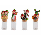 Set 4 sticlute Elfi sticla cm 4 x 3 x 11 H, 25 ml
