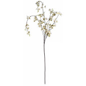 Set 3 crengute Cires artificial alb maro 114 cm