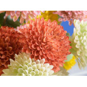 Dalia artificiala rosie verde 72 cm