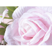 Trandafir artificial roz crenguta verde 36 cm