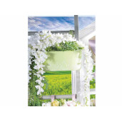 Floare artificiala crem verde 80 cm