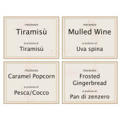 Set 4 lumanari Craciun parfumate Biscottini 5.5x5.5x11.5 cm
