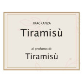 Lumanare parfumata Craciun aroma Tiramisu cm 5,5 x 5,5 x 11,5 H