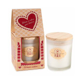 Lumanare parfumata in cutie cadou aroma Bumbac Ø 7 cm x 9 H