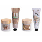 Set 2 creme maini, 2 creme picioare, cadou Craciun cm 16 x 5 x 22, H, 30 ml, 60 ml