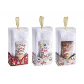 Set 3 creme picioare parfumate 3 perechi sosete cadou Craciun cm 8,5x5,5x18 H, 60 ml