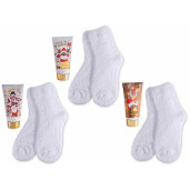 Set 3 creme picioare parfumate 3 perechi sosete cadou Craciun cm 8,5x5,5x18 H, 60 ml