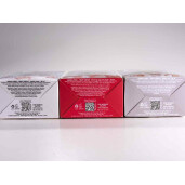 Set 3 creme picioare parfumate 3 perechi sosete cadou Craciun cm 8,5x5,5x18 H, 60 ml