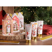 Set 3 creme maini, 3 pile unghii cadou Craciun cm 6 x 3,5 x 13,5 H, 3x40 ml