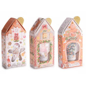 Set 3 creme maini, 3 pile unghii cadou Craciun Turta Dulce cm 6 x 3,5 x 13,5 H, 3x40 ml