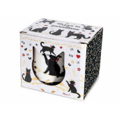 Cana portelan in cutie cadou Pisicute Ø 8,5 cm x 9,5 H, 350 ml