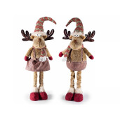 Set 2 figurine Reni textil multicolor 28x22x83 cm