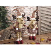 Set 2 figurine Reni textil multicolor 28x22x83 cm