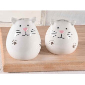 Set solinita pipernita ceramica multicolora Ø 5,5 cm x 7 H, Ø 5,5 x 5,5 H