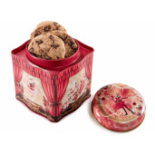 Set 3 cutii decor Craciun metal multicolor 10.5x10.5x11.5 cm