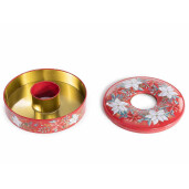 Cutie Craciun metal multicolor Ø 15 cm x 4,5 H