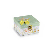 Cutie bijuterii lemn multicolor Flowers 12 x 12 x 7 H 
