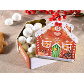 Set 3 cutii decor Craciun metal multicolor 15x17x6 cm