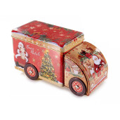 Masinuta decor Craciun metal multicolor 22x9.5x11.5 cm
