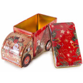 Masinuta decor Craciun metal multicolor 22x9.5x11.5 cm
