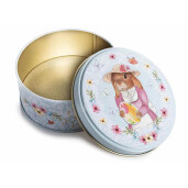 Set 4 cutii Paste metal multicolor Ø 10 cm x 4,5 H