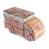 Cutie Craciun metal multicolor Masinuta cm 22 x 9,5 x 11 H