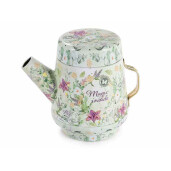 Cutie depozitare metal multicolor Ceainic cm 16 x 11 x 14 H