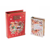 Set 2 cutii decor Craciun Delizie 18x25x5.5 cm, 13x18x4 cm