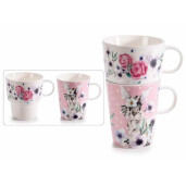 Set 2 cani portelan multicolor Iepuras  Ø 8,5 cm x 9,5 H