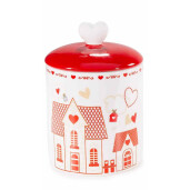 Set 3 borcane ceramica Ø 13 cm x 20 H, Ø 11,5 x 16,5 H, Ø 9,5 x 13 H