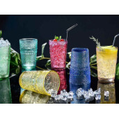 Set 6 pahare sticla Ø 8 cm x 12,5 H, 350 ml