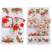 Set textile bucatarie Craciun 38x64 cm, 17x30 cm, 18x18 cm