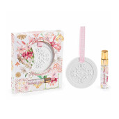 Set difuzor din ipsos suspendabil cu ulei parfumat Trandafiri 5 ml
