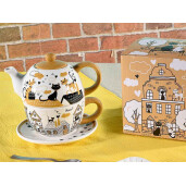 Set ceasca, ceainic  17,5 x 11,5 x 16 H, Ø 11,5 x 6,5 H 