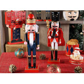 Set 2 figurine Spargatorul de Nuci lemn multicolor 11x9x38 cm