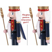 Set 2 figurine Spargatorul de Nuci lemn multicolor 11x9x38 cm
