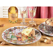 Set 12 farfurii plastic Christmas Delights 33 cm