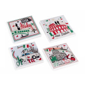 Set 12 suporturi pahare 10 x 10 H