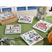 Set 12 suporturi pahare 10 x 10 H