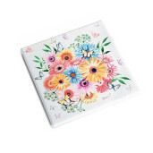 Suport vase fierbinti pluta ceramica decor Floral cm 15 x 15 H