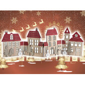 Decoratiune Craciun Orasel 59.5x20 cm