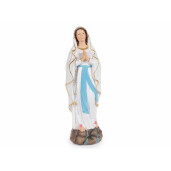 Figurina Fecioara Maria polirasina multicolora cm 4 x 3,5 x 13 H