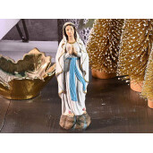 Figurina Fecioara Maria polirasina multicolora cm 4 x 3,5 x 13 H