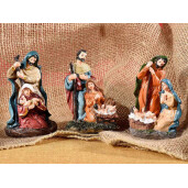 Set 3 figurine religioase polirasina multicolora 6.5x4x10 cm