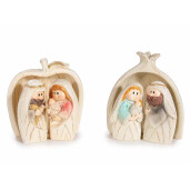 Figurine religioase polirasina multicolora cm 7 x 3,5 x 7,5 H