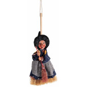 Set 3 figurine Halloween Vrajitoare Befana polirasina textil multicolor cm 27 H