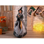 Figurina Halloween Vrajitoare Befana textil Ø36x91H