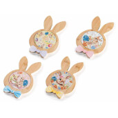 Set 4 suporturi Paste vase fierbinti ceramica lemn multicolor cm 14,5 x 25 H